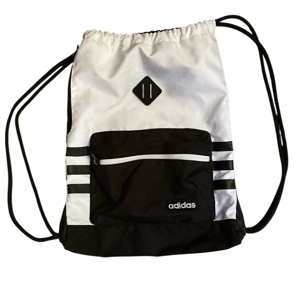 ADIDAS CLASSIC 3S SACKPACK, WHITE, ONE SIZE